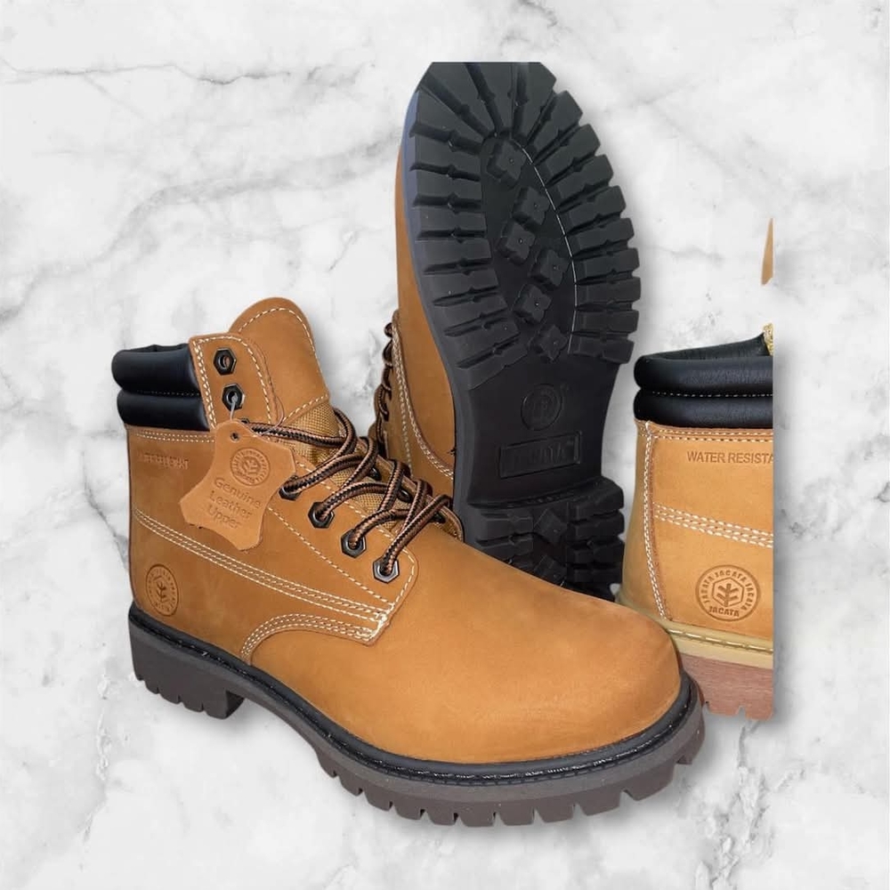 Jacat Men's Tan Waterproof Boots